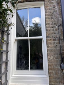 Double-glazed door fitting in London